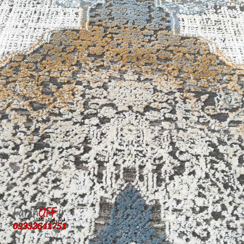 قالیچه طلایی آبی