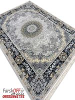 فرش طوسی طرح وینتیج