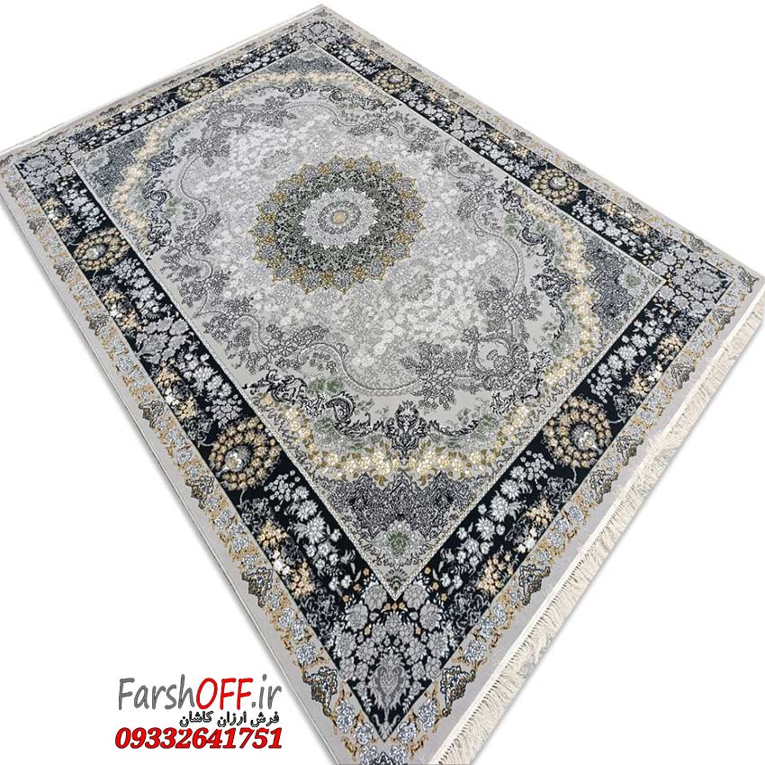 فرش طوسی طرح وینتیج