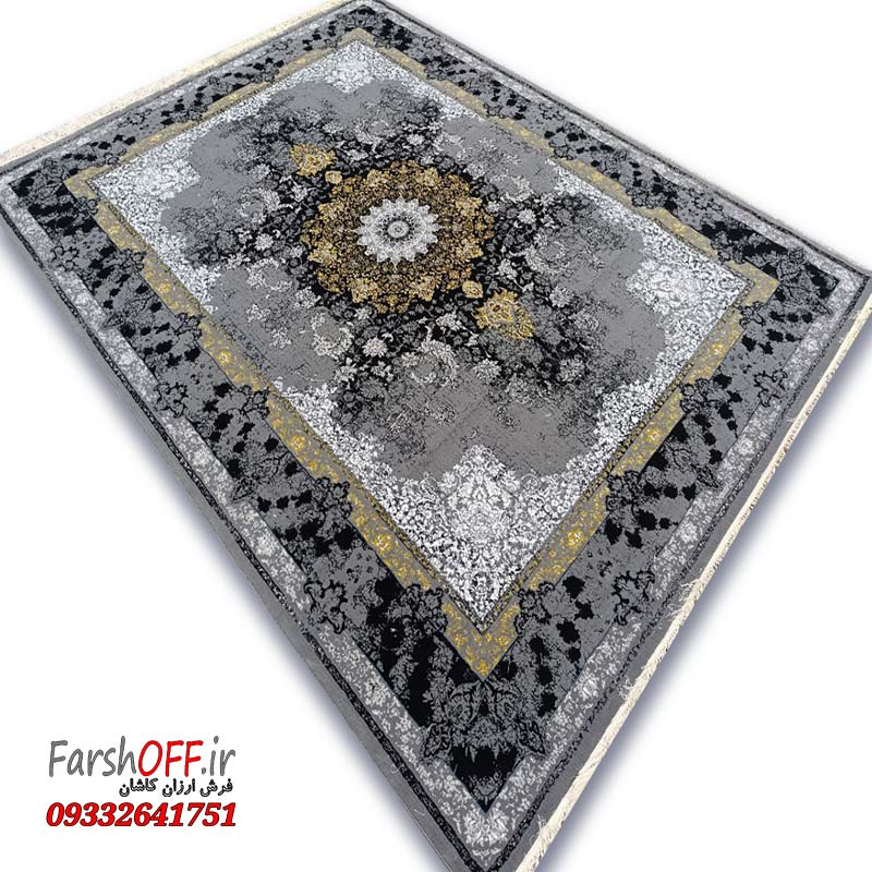 فرش مشکی طوسی