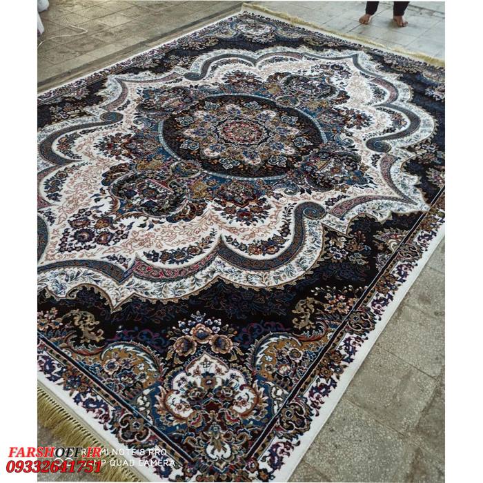 فرش ارزان طرح شهیاد کرم 440 شانه bcf
