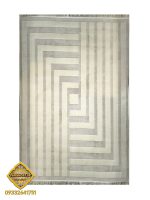 فرش ساده کرم طوسی