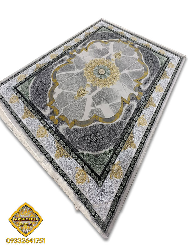 فرش طوسی طلایی جدید