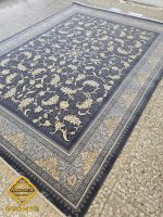 فرش طوسی طلایی افشان