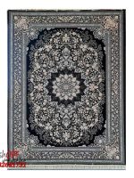 فرش طلاکوب سرمه ای