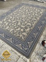 فرش طوسی طلاکوبی