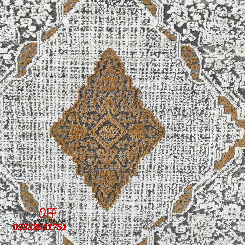 فرش طوسی طلایی