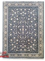 فرش طرح افشان طوسی طلایی