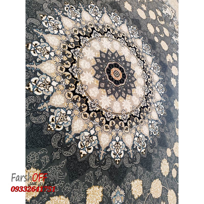 فرش تیره طلاکوب