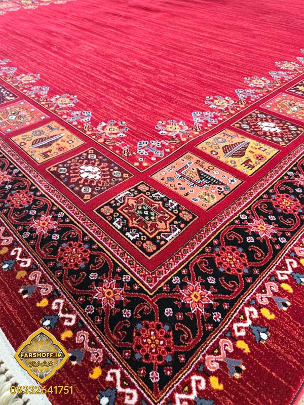 فرش قرمز ساده