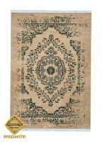 فرش مدرن طوسی سبز